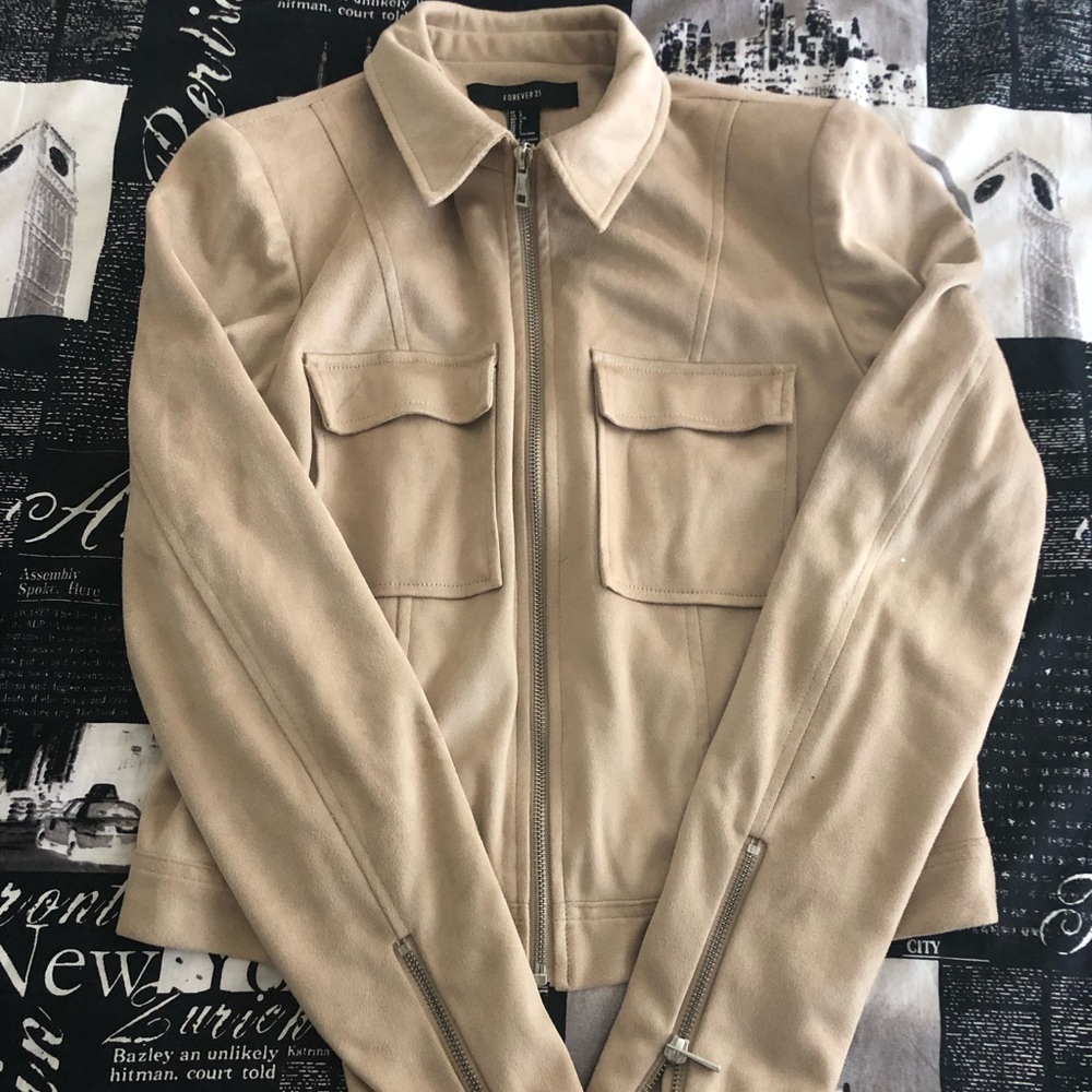 Tan suede jacket